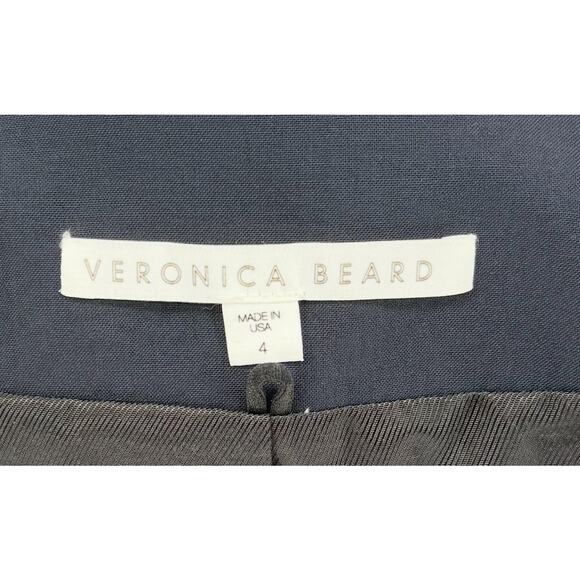 Veronica Beard Dickey Classic Jacket in Navy Blue Size 4 Wool Blazer - Picture 7 of 13